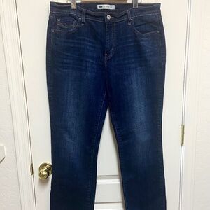 Levi’s 505 Straight Leg Jeans Women’s High Rise Dark Wash W32 L32